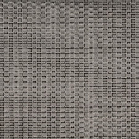 Designer Fabrics 54 in. Wide Silver- Metallic Thin Basket Woven Upholstery Faux Leather G689